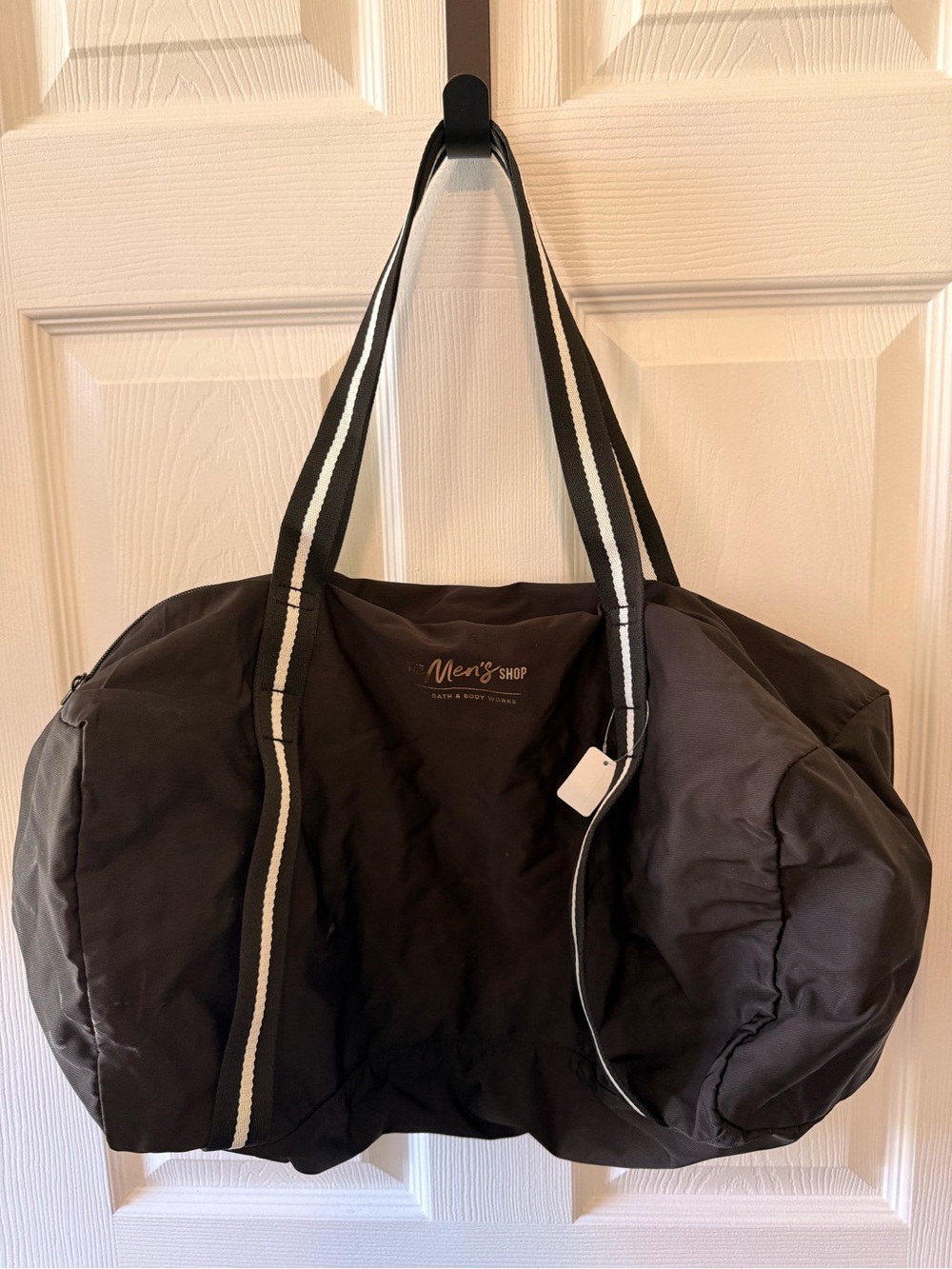 New Bath & Body Works Men’s Noir Black Duffel Bag 17” Travel Gym Bag